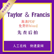 Taylor & Francis document HD PDF editable manual online search English literature download