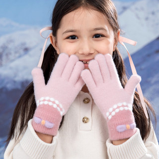 女童五指手套儿童冬季保暖2025新款中大童6-12岁小学生女孩分指薄