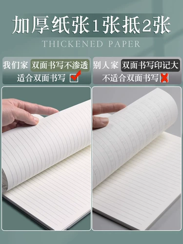 Портативный белый квадратный ноутбук, водонепроницаемая портативная тетрадь для школьников, увеличенная толщина, для средней школы