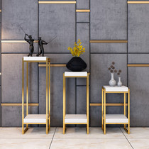 Postmodern light extravaganza Stainless Steel Plated size Flower Shelf Modern Fashion Flower Several minimalist modern combined flower racks