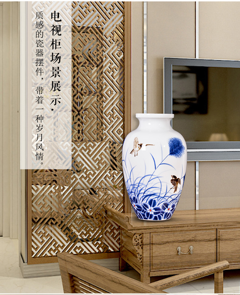 The Master of jingdezhen ceramics hand - made thin body Chinese sitting room porch rich ancient frame TV ark, decoration gifts furnishing articles