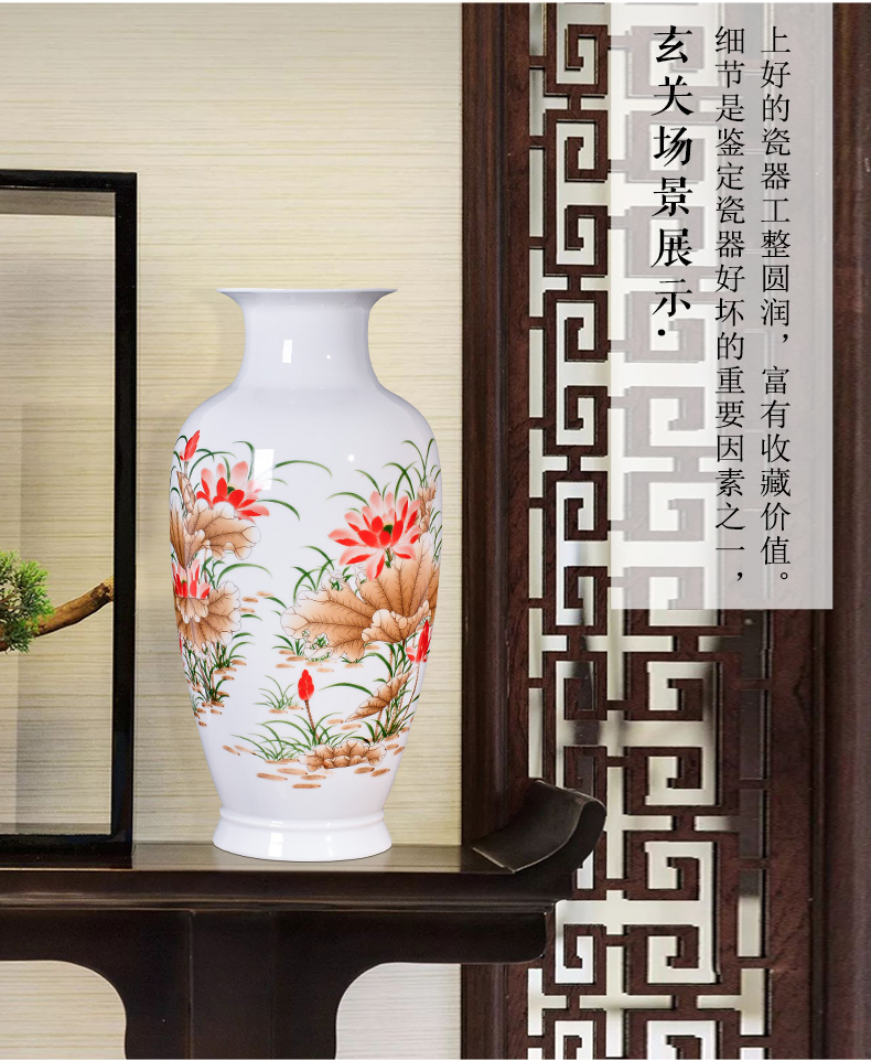 Jingdezhen ceramics and enamel vase flower arranging furnishing articles sitting room porch rich ancient frame decorative arts and crafts