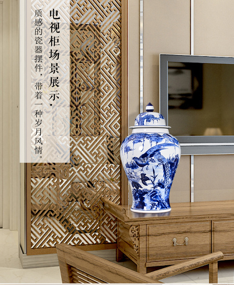 Jingdezhen ceramics archaize general storage tank jar airtight canister to candy jar household act the role ofing is tasted furnishing articles in the living room