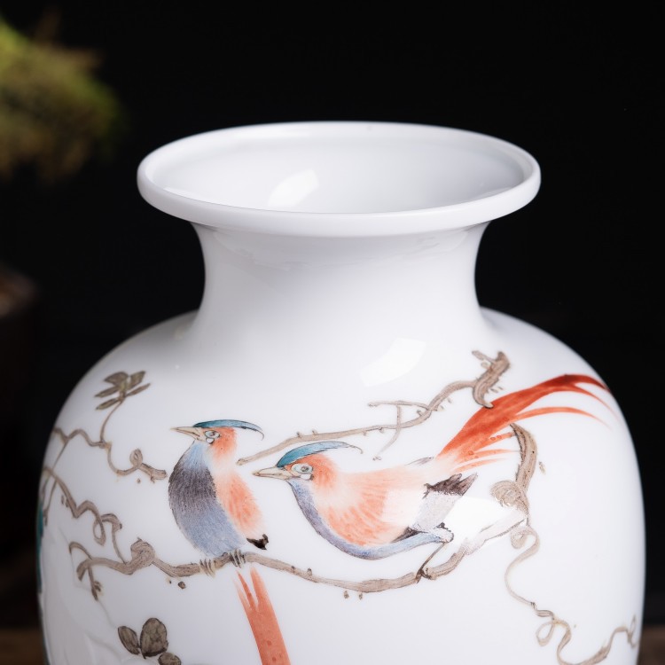 Jingdezhen ceramics vase hand - made thin foetus gift porcelain flower arranging, furnishing articles of the new Chinese style home sitting room adornment