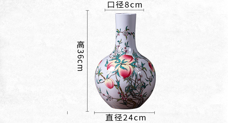 Jingdezhen ceramics, vases, flower arranging archaize sitting room of Chinese style living room home rich ancient frame adornment restoring ancient ways furnishing articles