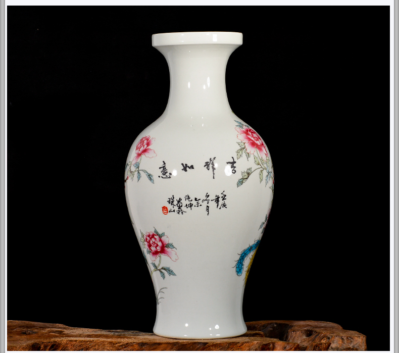 Jingdezhen ceramic vases, flower arrangement sitting room porch decoration of Chinese style household TV ark, China antique bottles