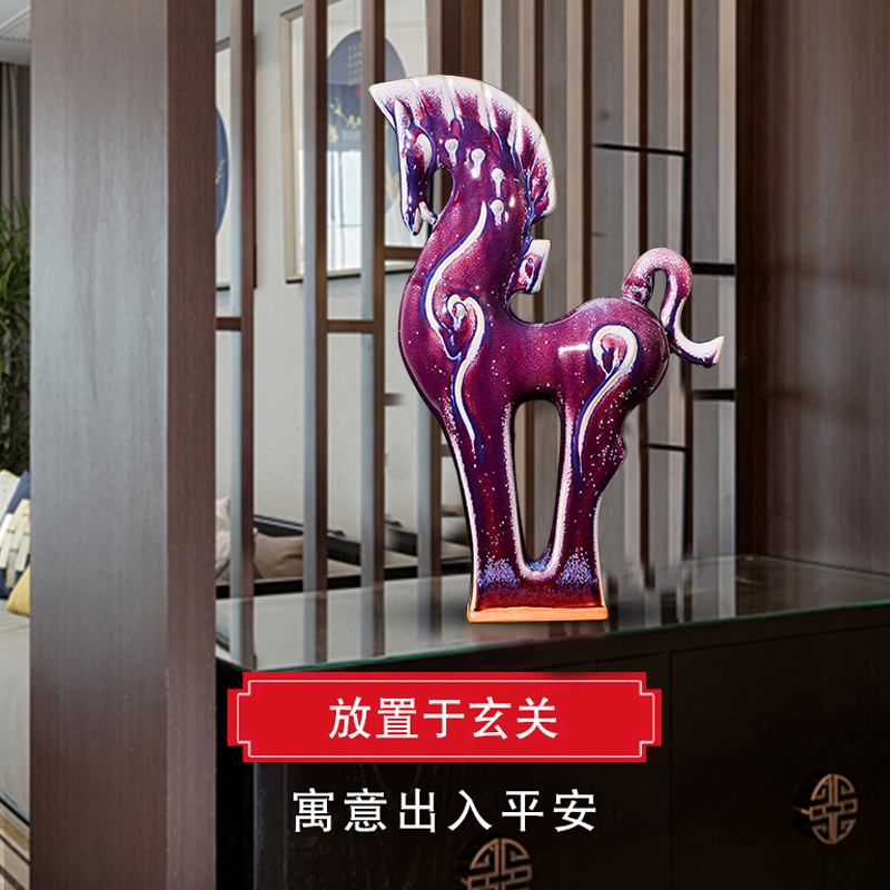 Furnishing articles jun porcelain of jingdezhen ceramics business needs creative home sitting room ark, TV ark, decorative arts and crafts