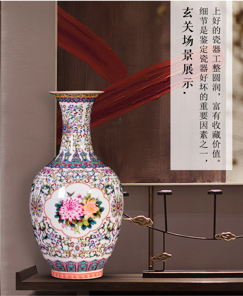 Jingdezhen ceramics, vases, flower arranging dried flowers porch TV ark, sitting room of Chinese style household adornment handicraft furnishing articles