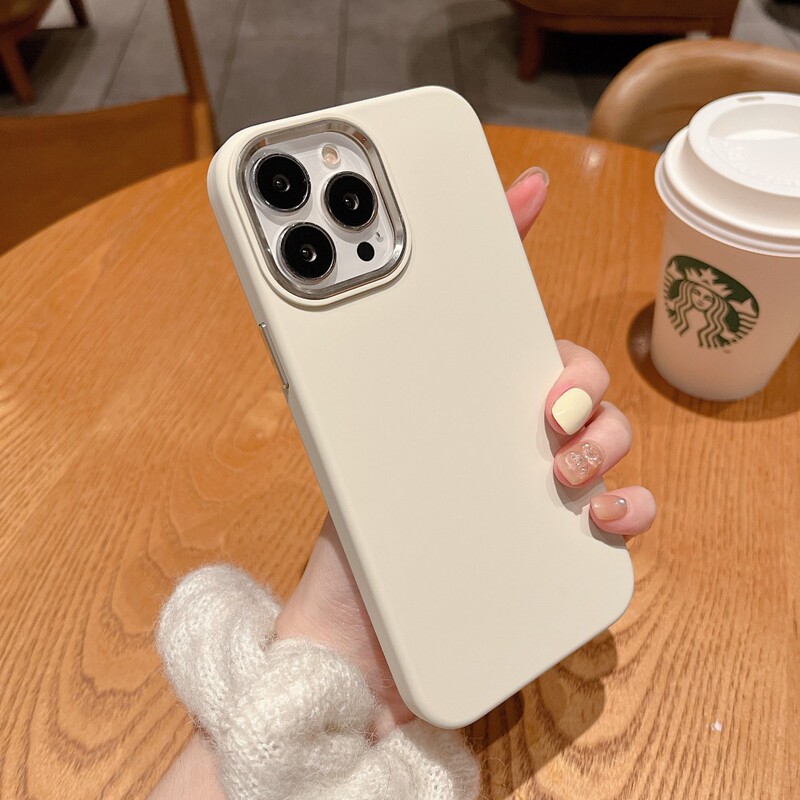 Real Liquid Silicone Suitable for Apple 13 Pro Max Phone Case with Metal Lens, Full Coverage 12Pm Anti-Drop, 13 High-End, 14 New Model for Men and Women, 15 Pro Solid Color Protective Case