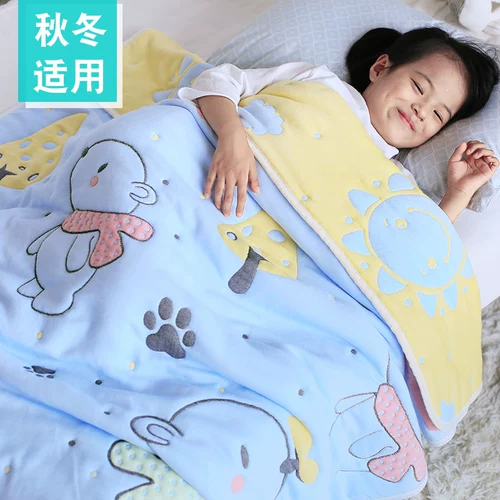 Марлевое детское зимнее одеяло для детского сада, увеличенная толщина
