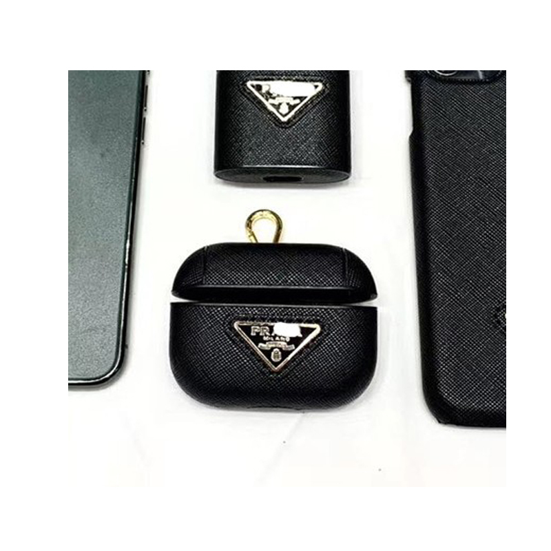 Black Gold Standard, Round Cylinder And Triangle StandardTXO apply Apple airpods1 generation 2 generations Earphone cover airpodspro3 Chaopai Apple Mobile phone shell suit