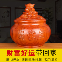 Peach Wood cornucopia ornaments home crafts decorations gifts living room gift shop counter gifts