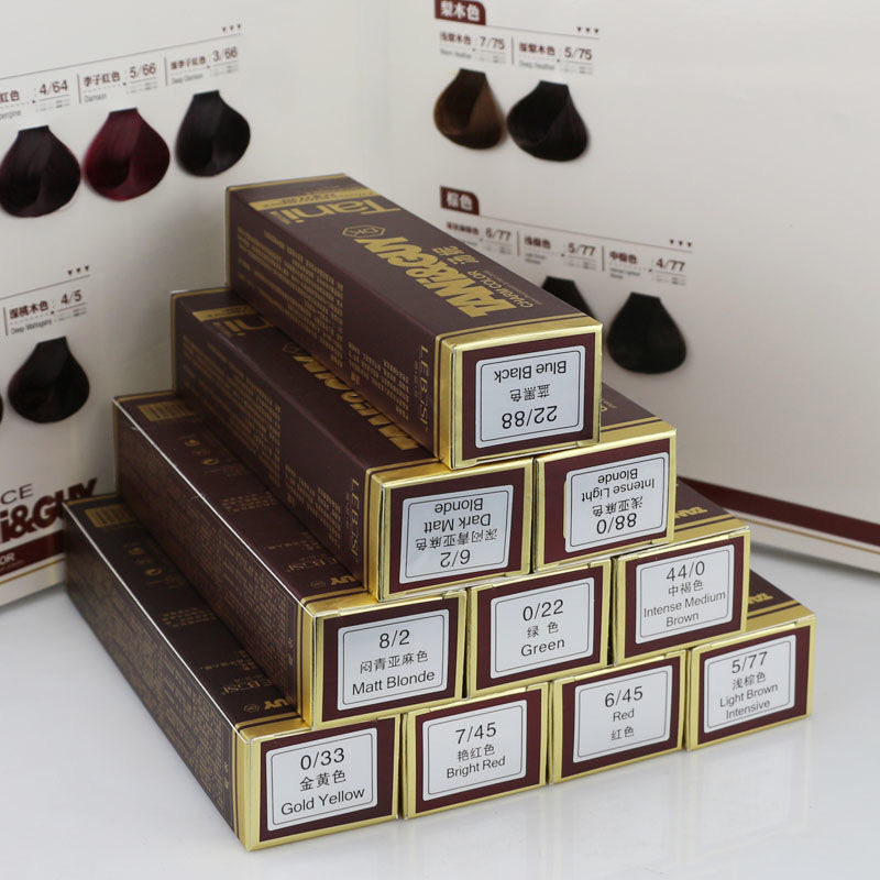 (Recommended) hair salon special hair dye shake timbre color cover white hair baking oil single Toney hair dye wholesale