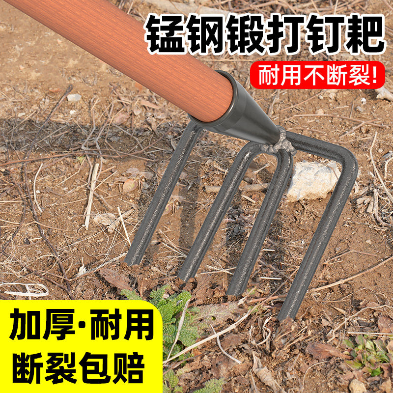 钢耙多齿耙子：赶海翻地神器，轻松搞定二齿三齿四齿！-耙子-淘宝好物网