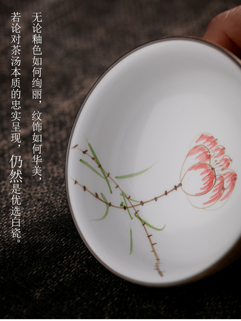 Fujian and Japanese ceramic cups household masters cup single cup sample tea cup hand - made coarse pottery bowl kung fu tea set