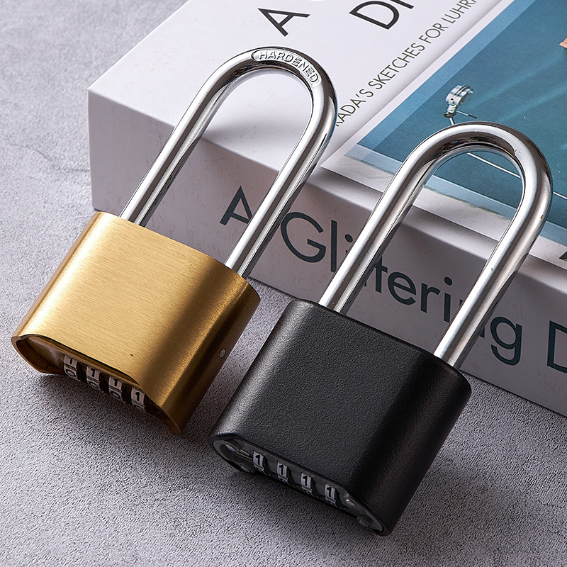 Password lock padlock lock lock lock lock outdoor copper lock lock lock bottom open 4 bit password large padlock