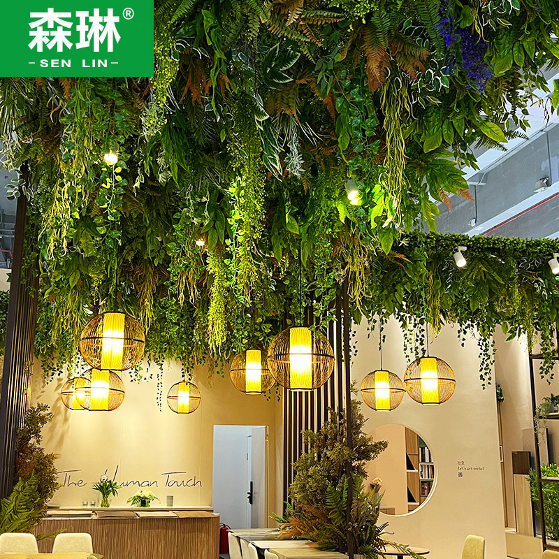 Simulated Green Plants Ceiling Decoration Indoor Soft Decoration Rattan Green Leaves Trendy Top Plastic Fake Plants Decoration Simulated Green Plants Ceiling Decoration Indoor Soft Decoration Rattan Green Leaves Trendy Top Plastic Fake Plants Decoration