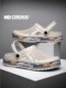 NB CROSS Flagship Store Summer Men's Croc Shoes Driving Slippers Men's Outdoor Beach Shoes Baotou Anti-Slip Sandals