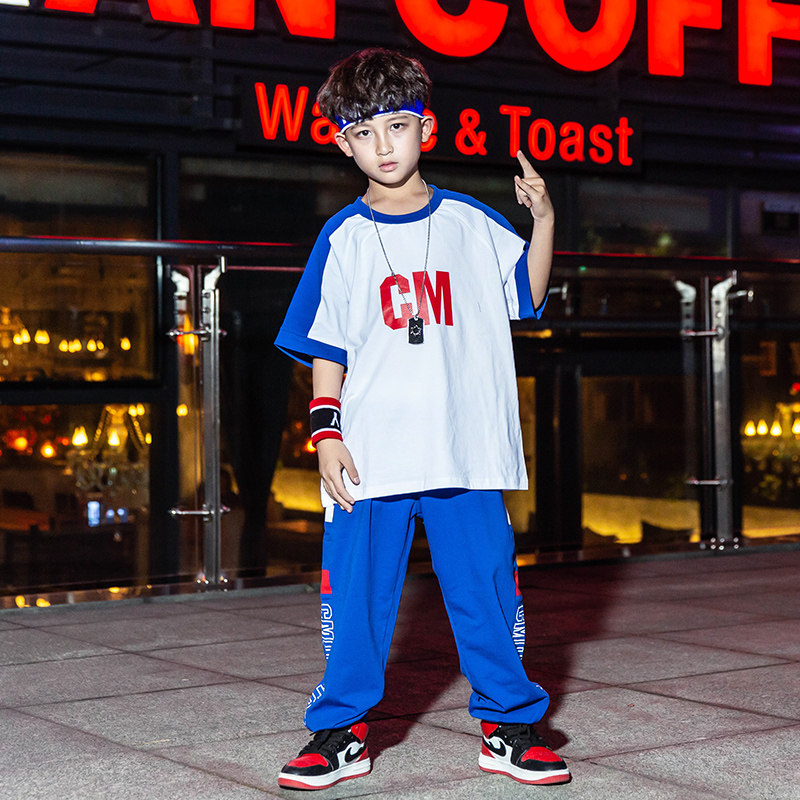 Children's hip-hop clothing hip-hop Korean handsome children's hiphop suit performance clothes boys hip-hop clothing trendy clothing