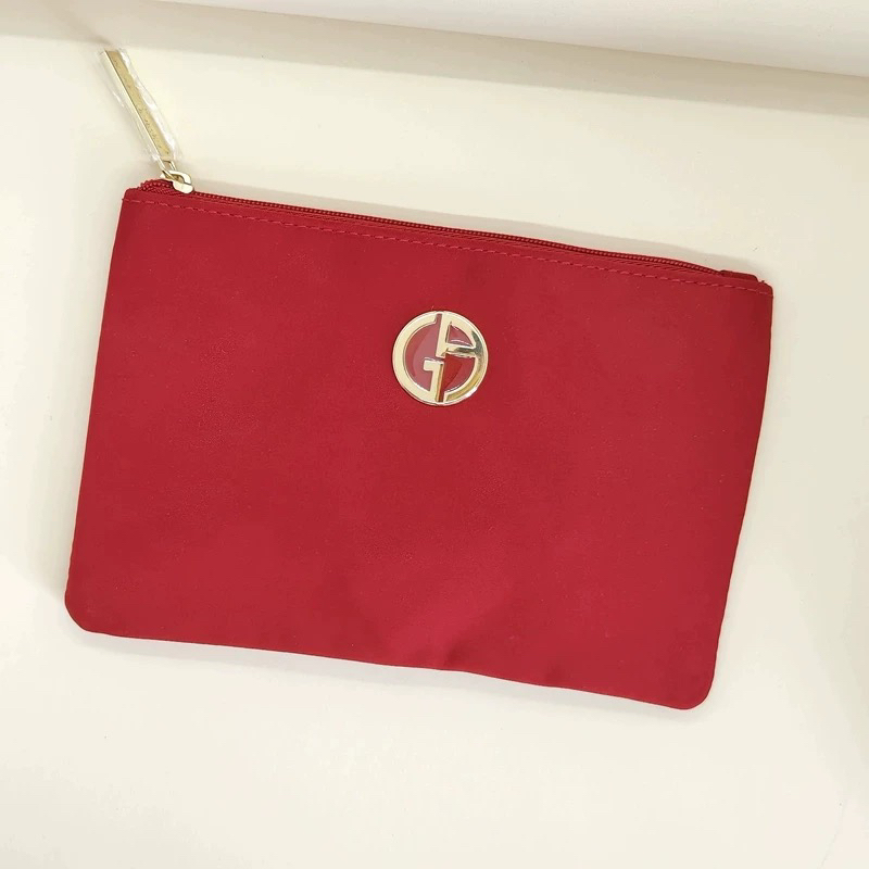 Ama* Counter Makeup Bag, Red Clutch Bag, Storage Bag, High-End and Elegant