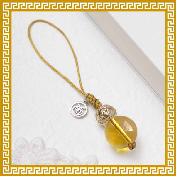 Mak Ling-Ling Jiqing Hall 7 Color Hymn-Yellow Crystal Hanging Accessories