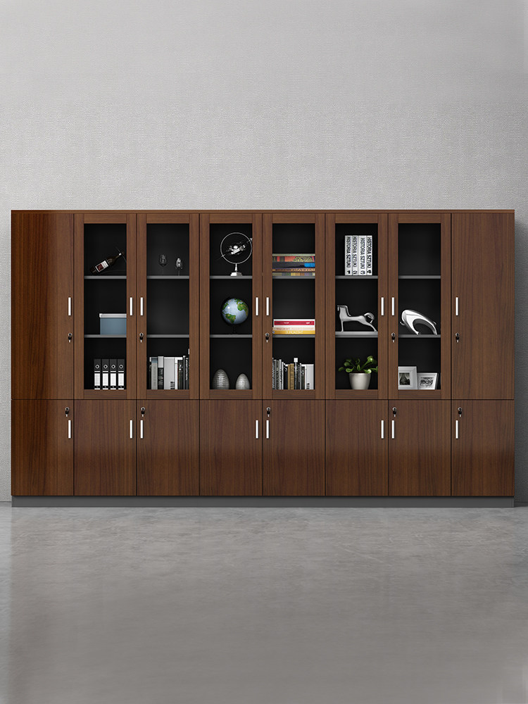 Xiamen Office Cabinet of Things bookcase Wooden Containing Brief Information Cabinet Filing Cabinet Filing Cabinet Arrival cabinet on floor