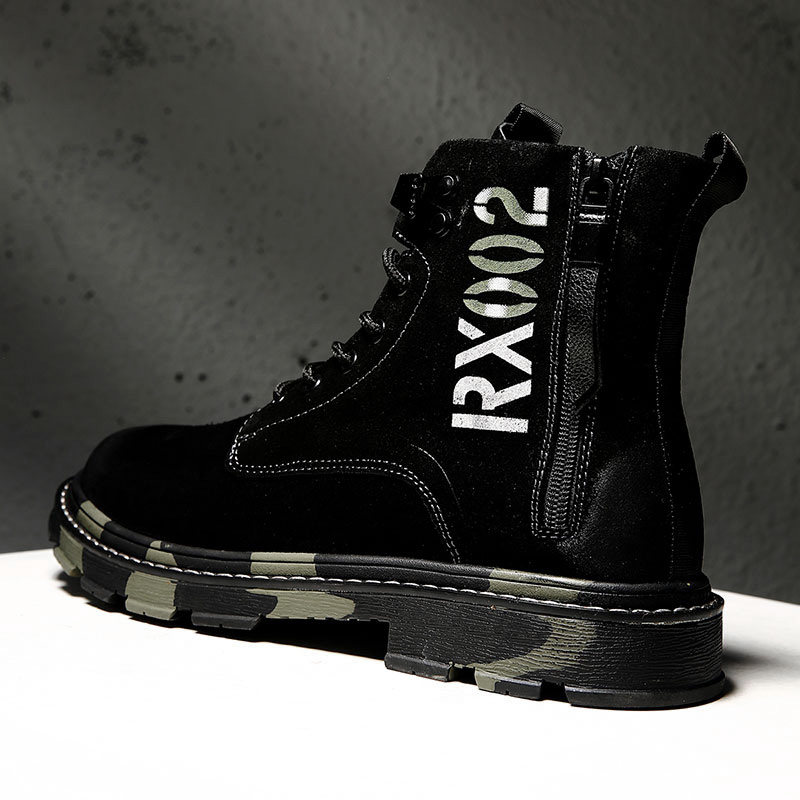 Martin Boots Man 2020 Winter New Inron High-cylinder Shoe Boots Wave Shoes Tooling Leather Boots Man Snowy Boots Man