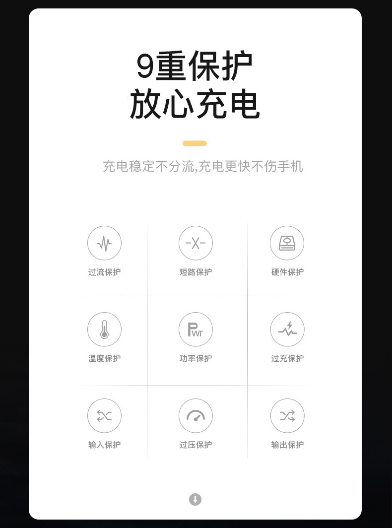 镜面数显 全面屏 迷你充电宝 10000毫安 图9