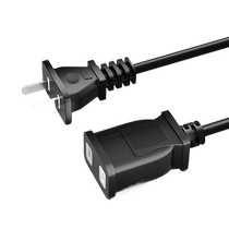 Power extension cord two-pin two-core charging long-term electric vehicle TV electric fan connecting plate two-hole cable 824