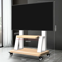 [Универсальный для 32–75 дюймов] Несущая способность 300 кг/плюс нижний лоток для хранения/белый