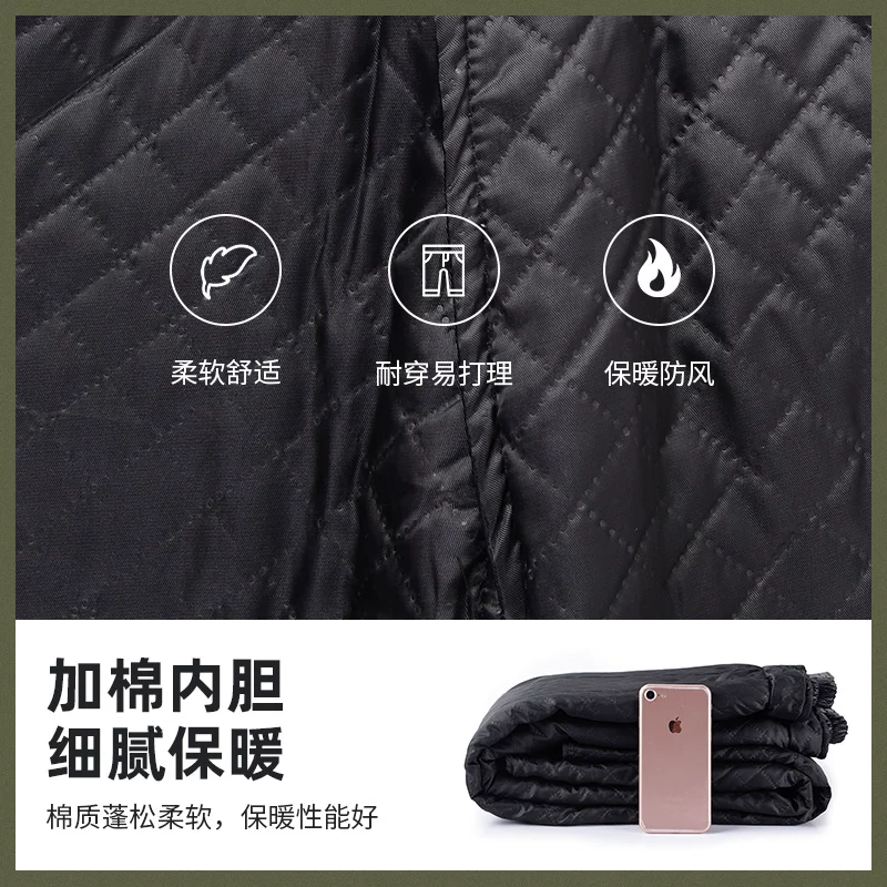 Trousers, leather warm windproof warm jeans, genuine leather, cowhide, for middle age