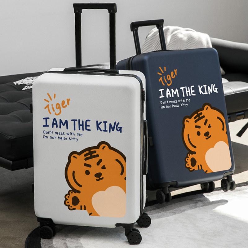 Suitcase female ins net red new 2023 boys trolley case universal wheel suitcase 24 inch password leather case