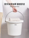 Covered bucket, bath bucket, portable, sitable, plastic household student dormitory, fishing, car wash, water storage bucket and basin set