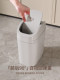 Trash Can for Bathroom, Toilet, and Narrow Spaces with Lid, Living Room and Bedroom Swing-Lid Type Special Trash Can, High Aesthetic Value, 2025 New Model