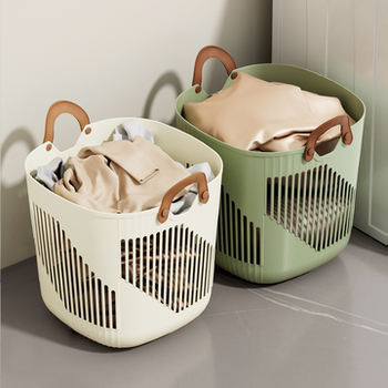 Dirty Clothes Basket, Large Capacity, High Aesthetic Value, Dirty Clothes Storage Bin, Bedroom and Bathroom Storage Solution, Laundry Basket