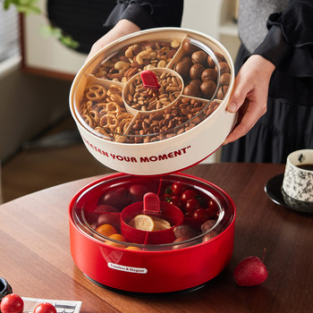 New Year Fruit Tray 2025 New Model High-End Exquisite High-Value Living Room Coffee Table Home Candy Nut Dried Fruit Storage Box