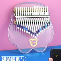 Thumb piano kalimba for beginners crystal transparent 17 tone kalimba finger piano instrument