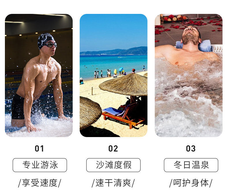 Kappa 男士 专业抗氯速干 游泳裤 图1