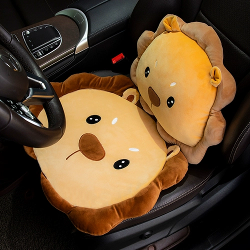 Зимнее плюшевое цельное мультяшное милое удерживающее тепло универсальное сиденье на четыре сезона