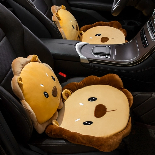 Зимнее плюшевое цельное мультяшное милое удерживающее тепло универсальное сиденье на четыре сезона