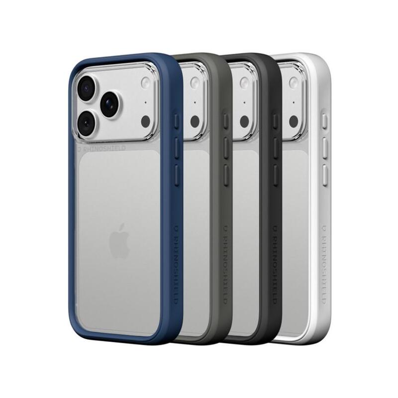 Rhinoshield Military-Grade Anti-Drop Frame and Back Panel Dual-Use Case for Apple 17 Pro Max, iPhone 17 Pro New Model, Camera Button Full Coverage Transparent Magnetic Protective Case