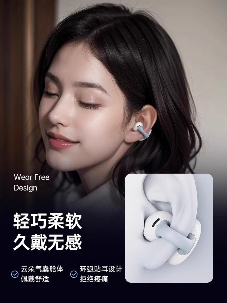 Bluetooth Earphones, Air Conduction, Wireless, Sports, Non-In-Ear, Over-Ear, Clip-On, 2025 New Model, Original and Authentic