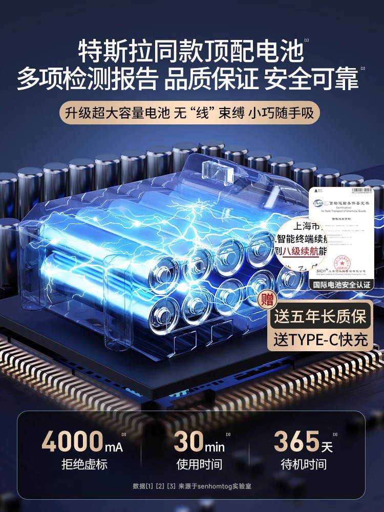 [Clearance] Car Vacuum Cleaner Wireless for Car and Home, Powerful for Pet Hair, Dog Hair, Cat Hair, Handheld Small Size