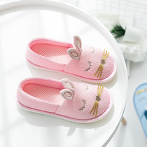 Confinement shoes spring and summer thin bag with thick bottom cute pregnant women slippers June non-slip autumn maternity indoor postpartum shoes