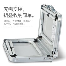 Aluminum conjoined outdoor suitcase portable folding table picnic table display table booth booth promotion enrollment