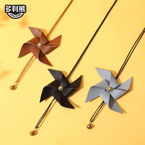 Браслет с одной бусиной ручной работы, игрушка «Ветерок», подвеска, кожаный декор, защитный амулет, популярно в интернете, из натуральной кожи, подарок на день рождения