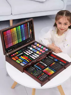 Children's painting tool set Primary school watercolor pen painting gift box Art brush school supplies girl gift