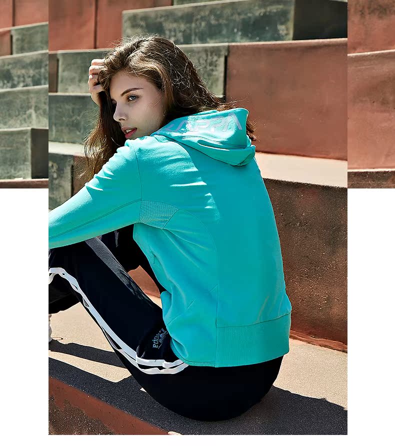 Áo thể thao nữ Kappa Áo hoodie hàng đầu Áo thể thao | K0762MK41 - Thể thao lông cừu / jumper áo sweater nam form rộng