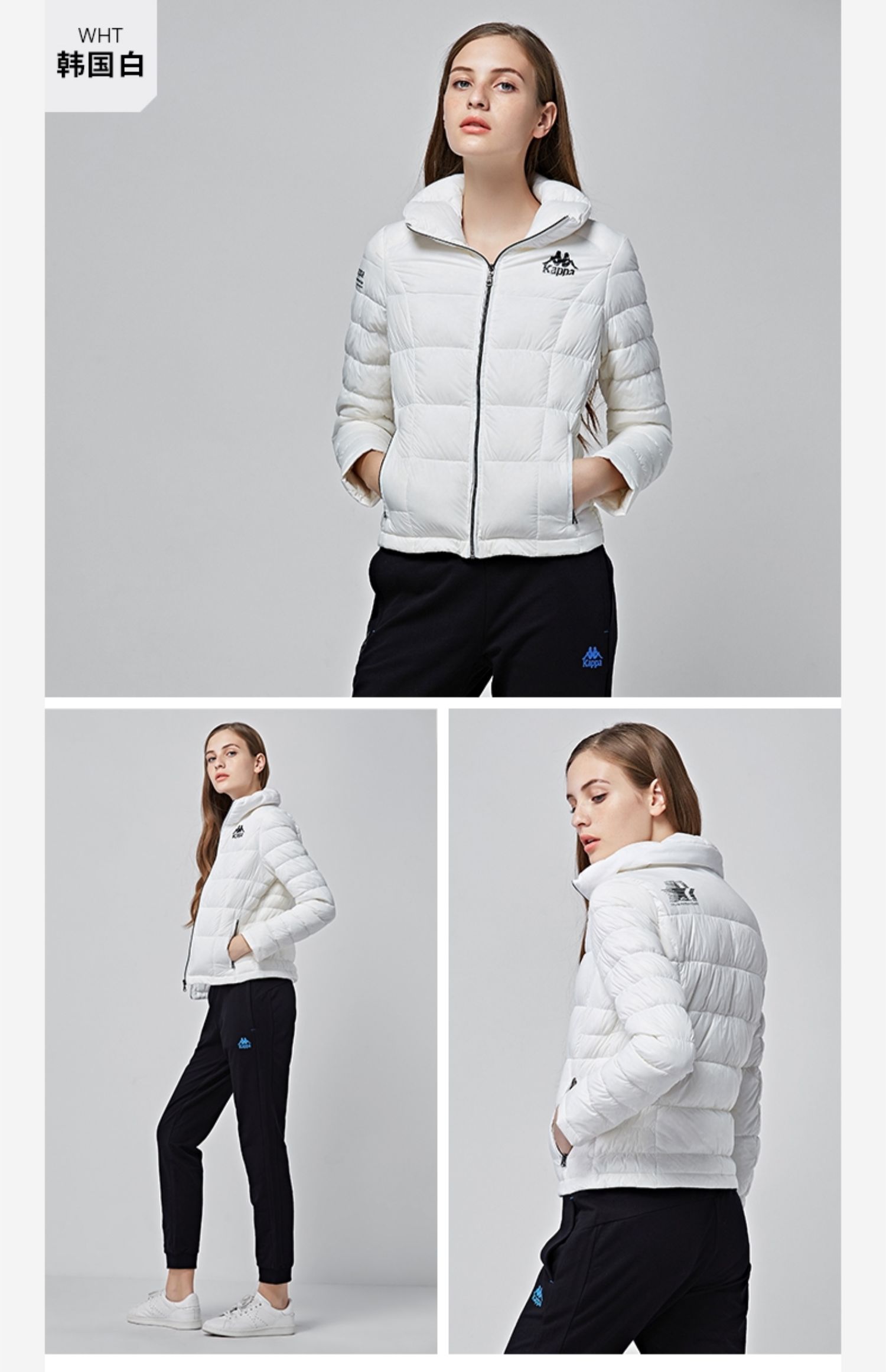 Áo khoác thể thao nữ Kappa Kappa Áo khoác dày dày Áo thể thao cotton mùa đông | K0562YY05 - Thể thao xuống áo khoác 320