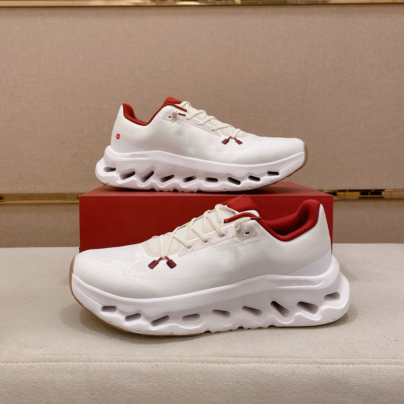 Men's Sports Casual Shoes, Mesh Breathable Lace-Up Thick-Soled Trendy Brand Air Cushion British Collaboration 2026 Spring New European Style